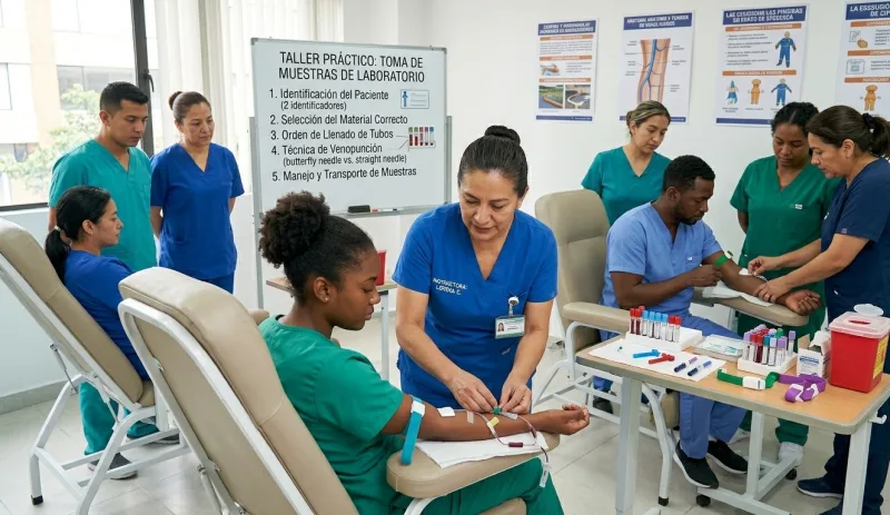 Toma de muestras de laboratorio