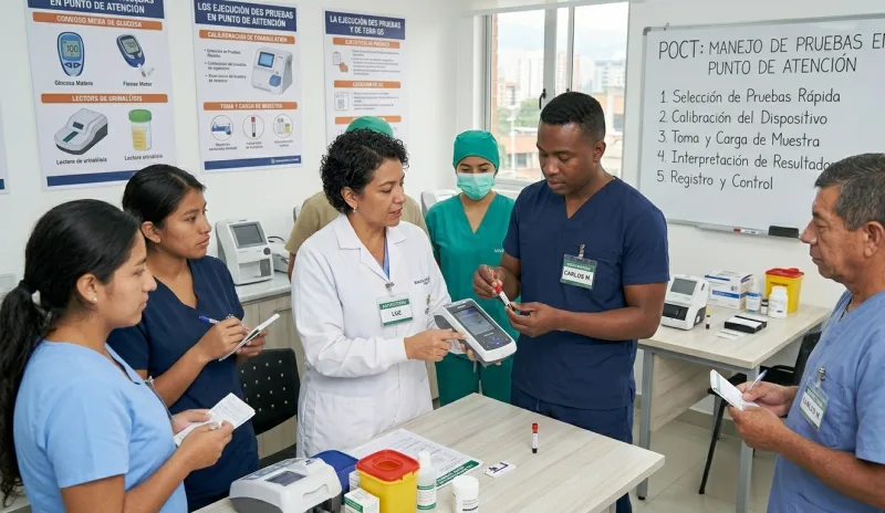 Manejo de pruebas en punto de atención poct